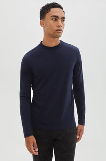 Chandail manches longues pour homme par Robert Barakett | Georgia RB82247 Bleu Sidéral | Boutique Vvög, vêtements mode pour homme et femme