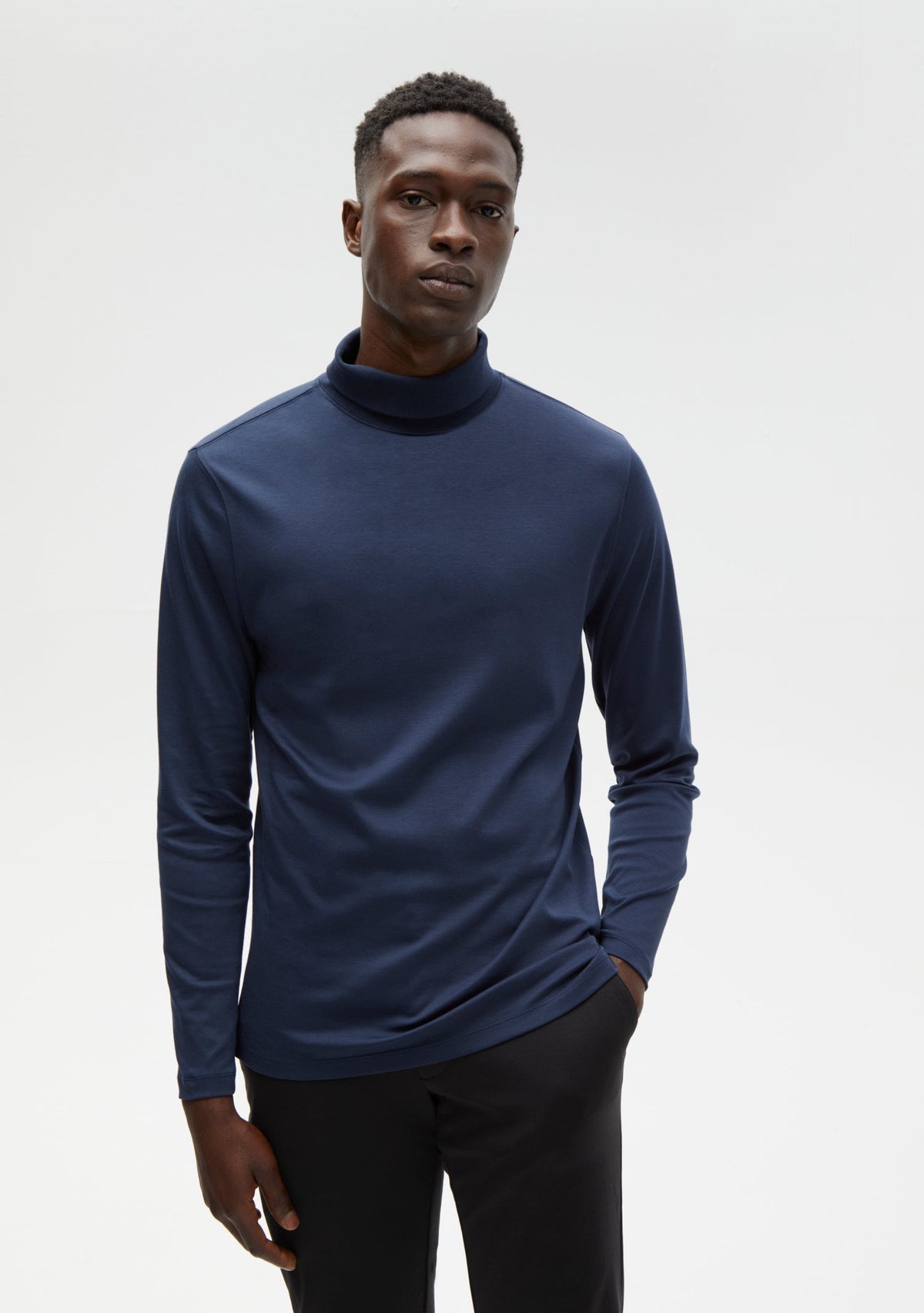 Chandail manches longues col roulé Robert Barakett | GEORGIA RB01224 Bleu Nuit | Boutique Vvög, vêtements mode pour homme & femmes