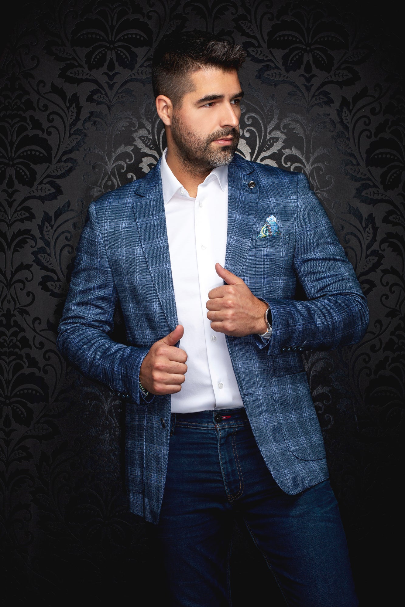 Veston pour homme par Au Noir | RITCHSON Marine | Boutique Vvög, inventaire complet de la marque Au Noir