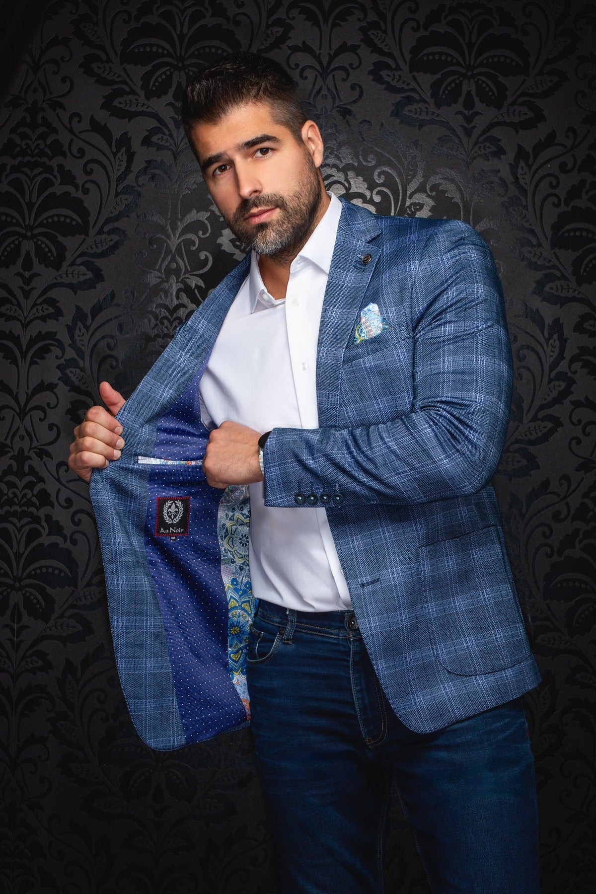 Veston pour homme par Au Noir | RITCHSON Marine | Boutique Vvög, inventaire complet de la marque Au Noir