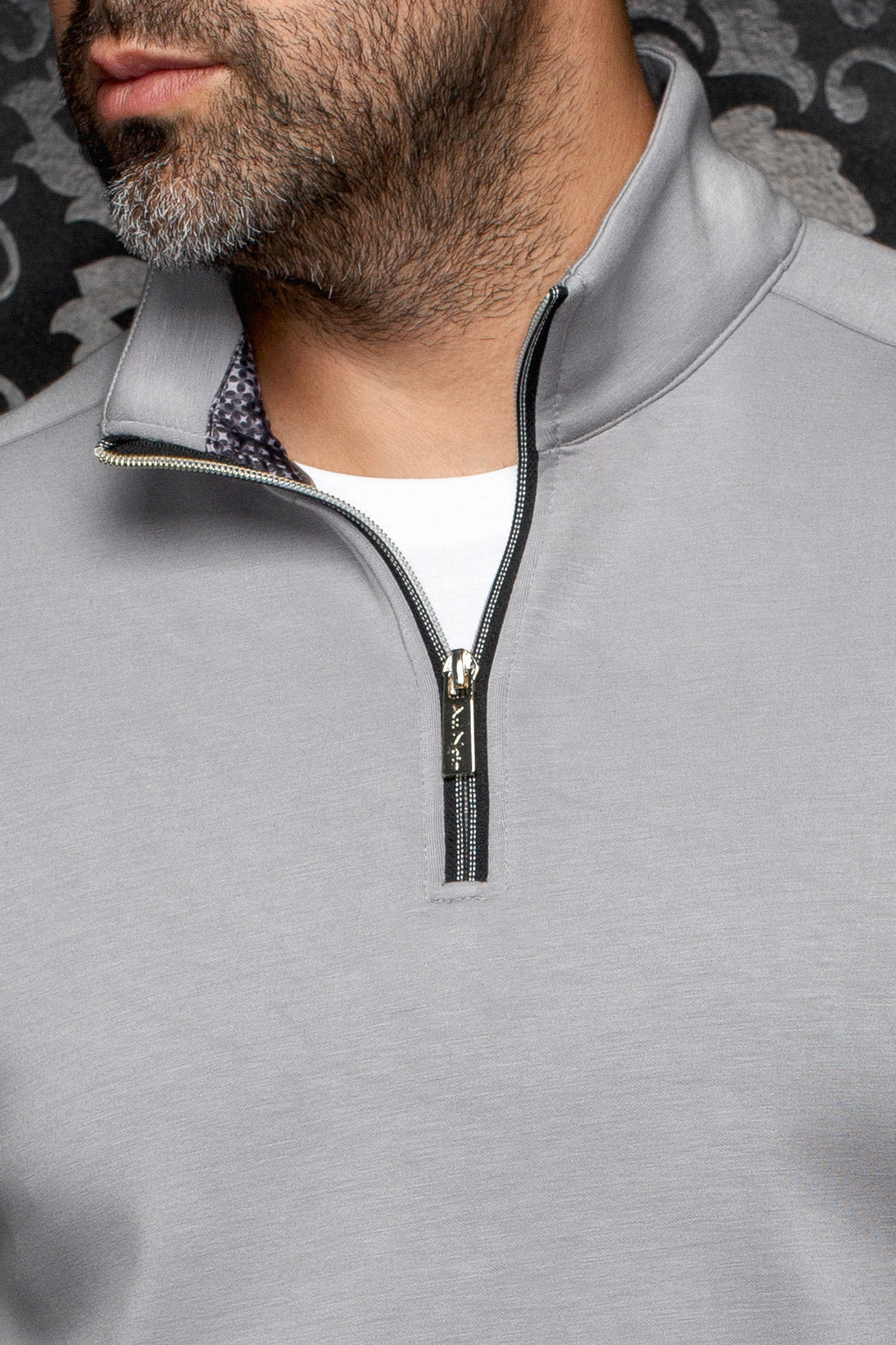 Détail: Veste sport gris pour homme par Au Noir