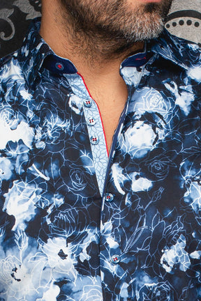 Chemise manches longues pour homme par Au Noir | ROSARUGOSA Marine | Boutique Vvög, inventaire complet de la marque Au Noir