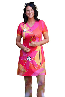 Robe pour femme par Rien ne se perd, tout se crée | Aperol Couleurs Chaudes | Boutique Vvög, vêtements mode pour homme et femme