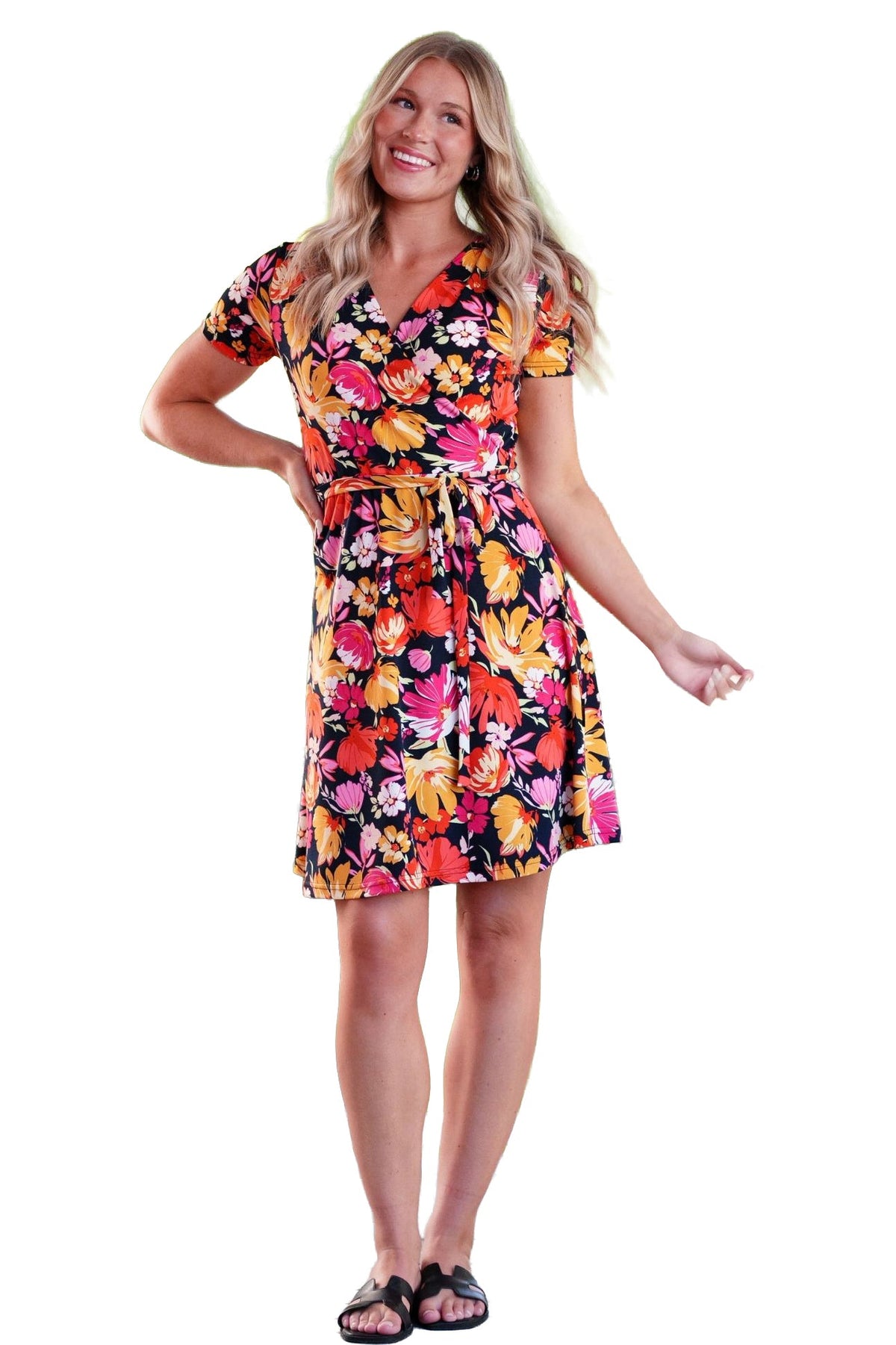 Robe pour femme par Rien ne se perd, tout se crée | Margarita Rouge Orangé | Boutique Vvög, vêtements mode pour homme et femme