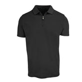 Polo avec fermeture éclair pour homme par Robert Barakett | Georgia RB01030 Noir | Boutique Vvög, vêtements mode pour homme & femmes