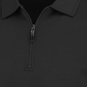 Polo avec fermeture éclair pour homme par Robert Barakett | Georgia RB01030 Noir | Boutique Vvög, vêtements mode pour homme & femmes