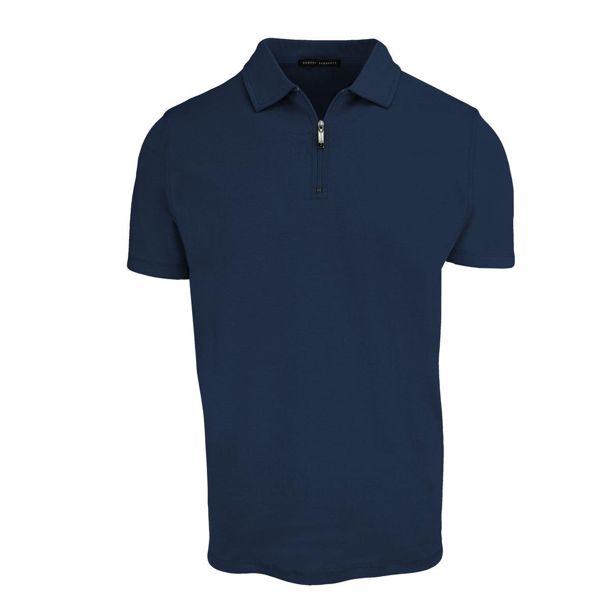 Polo avec fermeture éclair pour homme par Robert Barakett | Georgia RB01030 Bleu Nuit | Boutique Vvög, vêtements mode pour homme & femmes