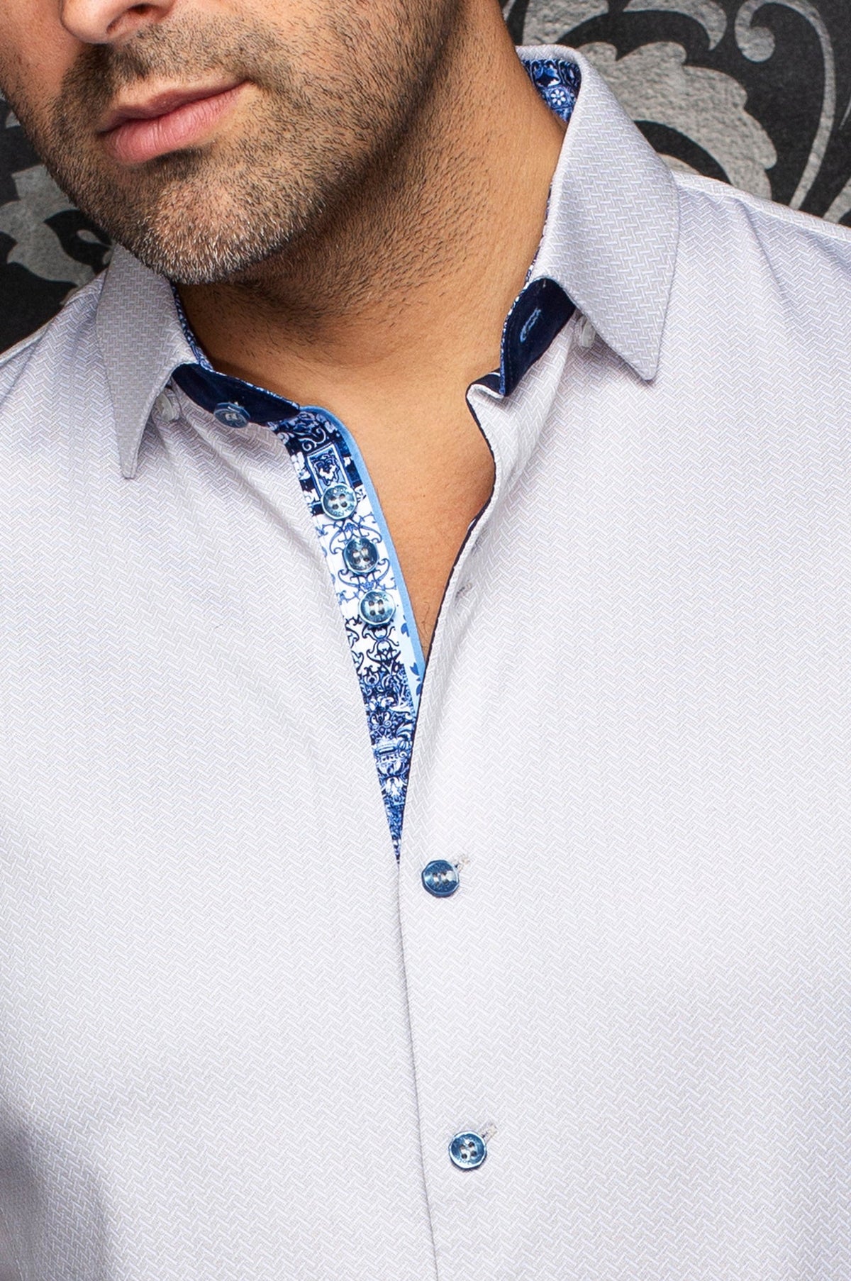 Chemise manches longues en Knit extensible pour homme par Au Noir | SANDSTORM Sable | Boutique Vvög, inventaire complet de la marque Au Noir