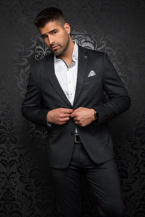 Blazer for men by Au Noir | SCOTT Dark Grey | Boutique Vvög, fashion clothing for men & women