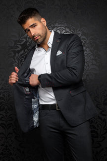 Blazer for men by Au Noir | SCOTT Dark Grey | Boutique Vvög, fashion clothing for men & women