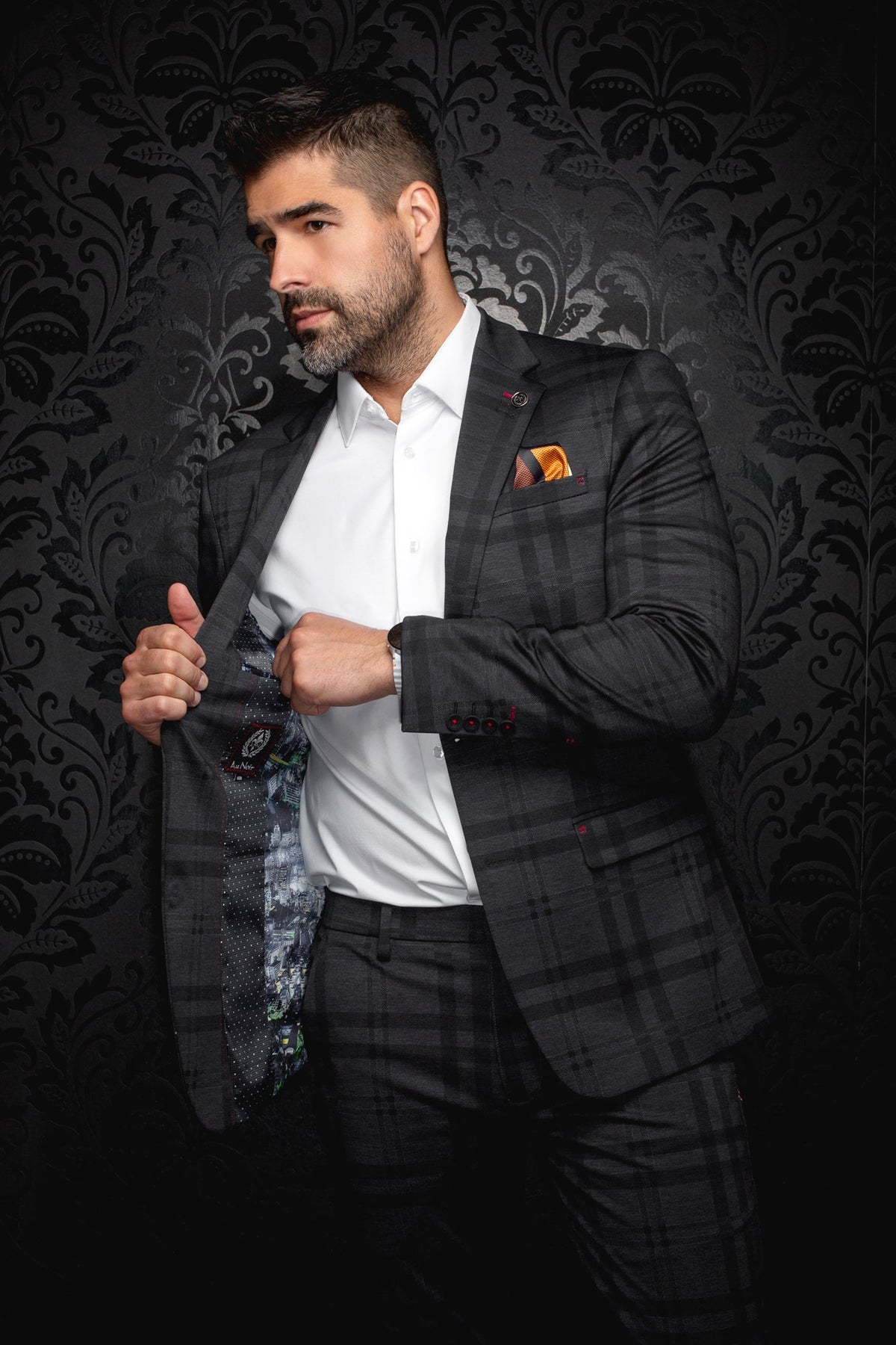 Veston pour homme par Au Noir | SELLECK Noir | Boutique Vvög, inventaire complet de la marque Au Noir