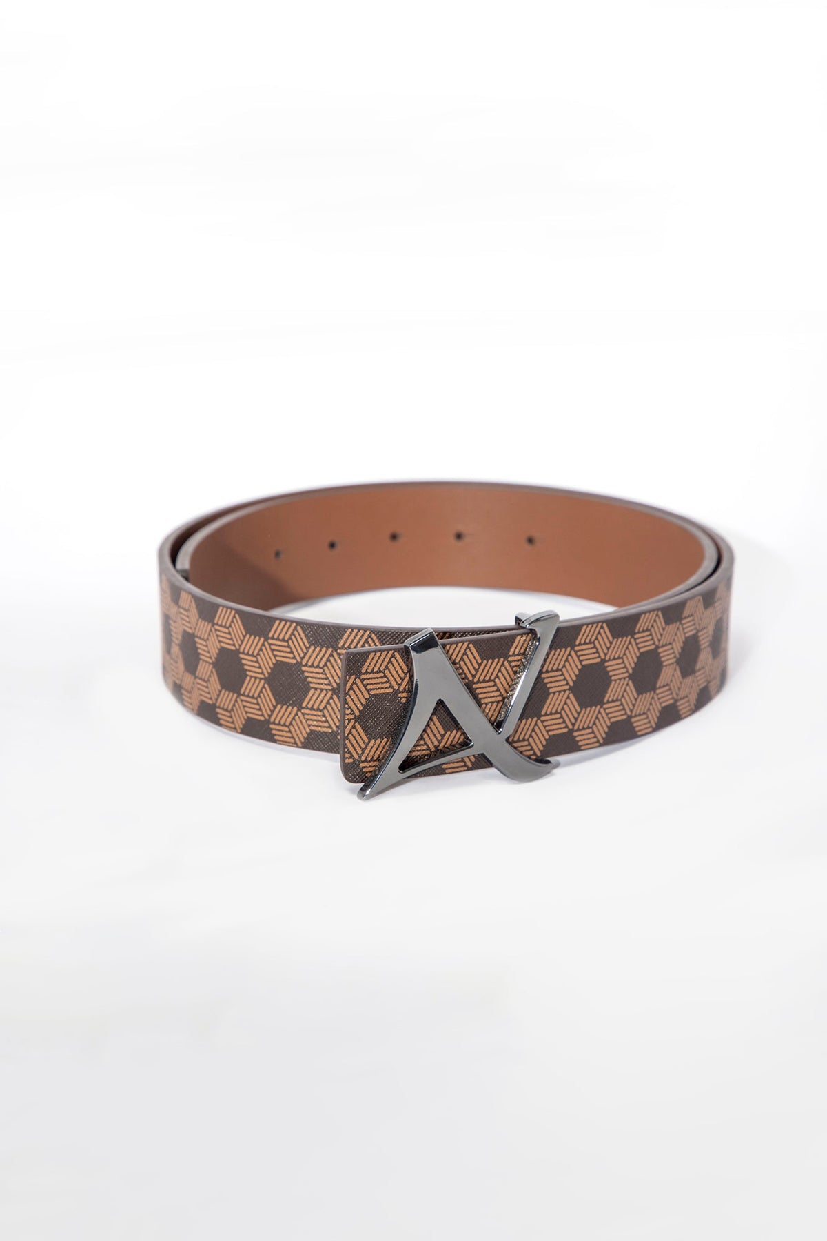 Ceinture pour homme par Au Noir | SHELBY Brun Métal | Boutique Vvög, inventaire complet de la marque Au Noir