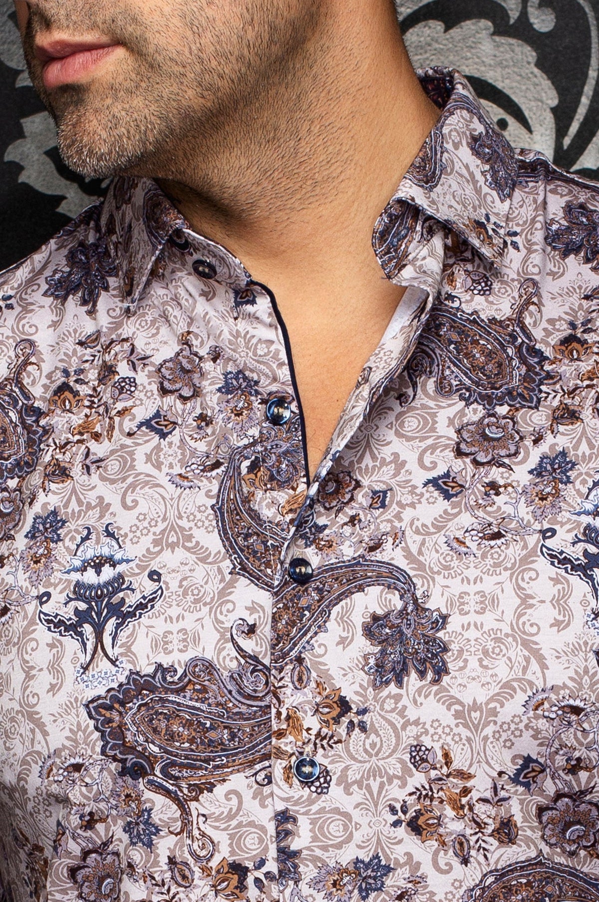 Chemise manches longues en Knit extensible pour homme par Au Noir | SIENNA Pierre | Boutique Vvög, inventaire complet de la marque Au Noir