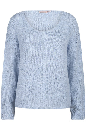 Chandail manches longues pour femme par Esqualo | SP2502023 Bleu Ciel | Boutique Vvög, vêtements mode pour homme et femme