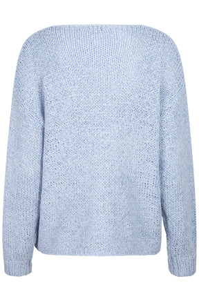 Chandail manches longues pour femme par Esqualo | SP2502023 Bleu Ciel | Boutique Vvög, vêtements mode pour homme et femme