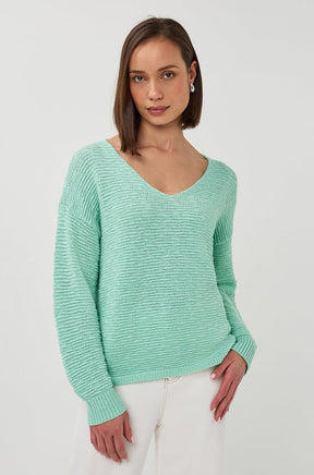 Tricot pour femme par Esqualo | SP2602020 Menthe Claire | Boutique Vvög, vêtements mode pour homme et femme