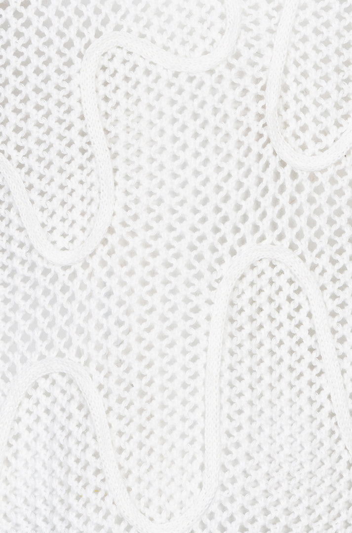 Chandail avec ouvertures pour femme par Esqualo | SP2602032 Blanc Cassé | Boutique Vvög, vêtements mode pour homme et femme