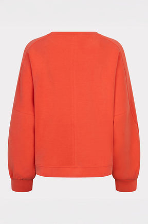 Chandail manches longues pour femme par Esqualo | SP2605000 Rouge Chili | Boutique Vvög, vêtements mode pour homme et femme