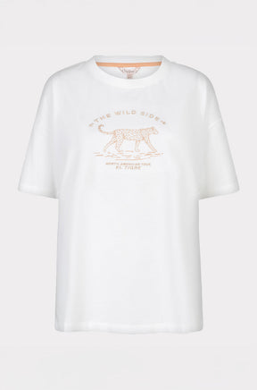 T-Shirt pour femme par Esqualo | SP2605013 Blanc Cassé Sable | Boutique Vvög, vêtements mode pour homme et femme