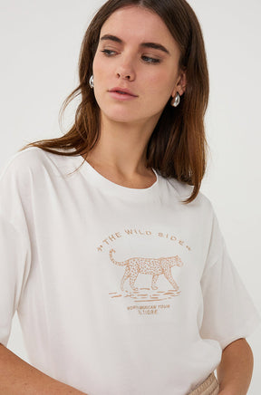 T-Shirt pour femme par Esqualo | SP2605013 Blanc Cassé Sable | Boutique Vvög, vêtements mode pour homme et femme