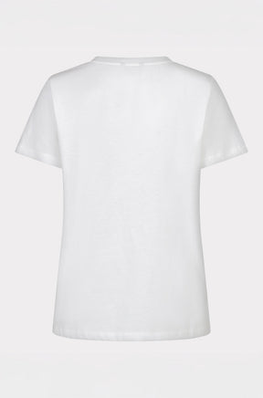 T-Shirt pour femme par Esqualo | SP2605014 Blanc Cassé Menthe | Boutique Vvög, vêtements mode pour homme et femme