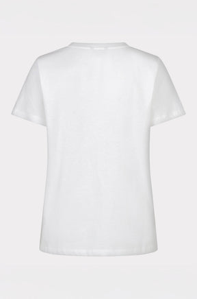 T-Shirt pour femme par Esqualo | SP2605014 Blanc Cassé Rose | Boutique Vvög, vêtements mode pour homme et femme