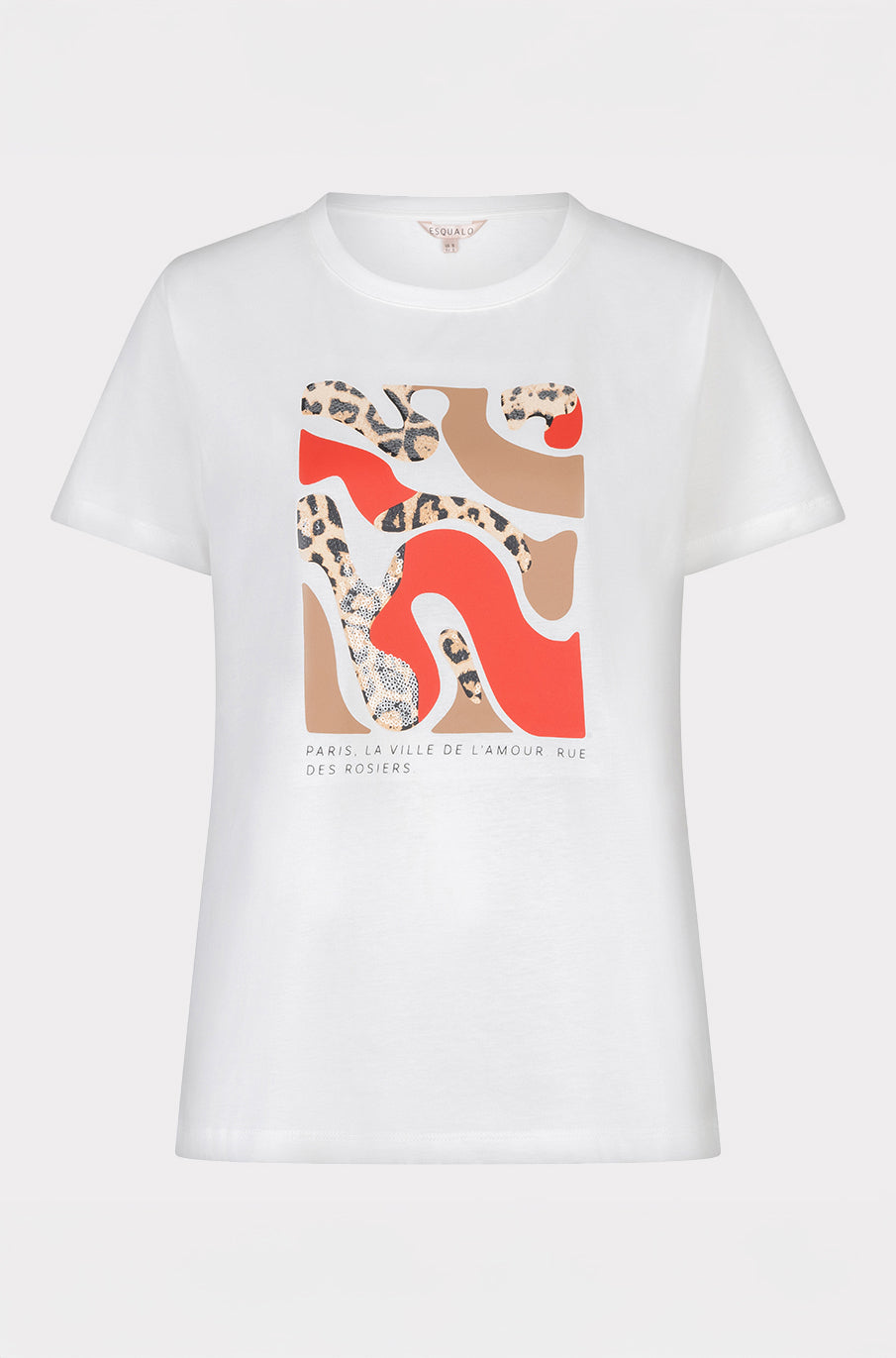 T-Shirt pour femme par Esqualo | SP2605014 Blanc Cassé Chili | Boutique Vvög, vêtements mode pour homme et femme