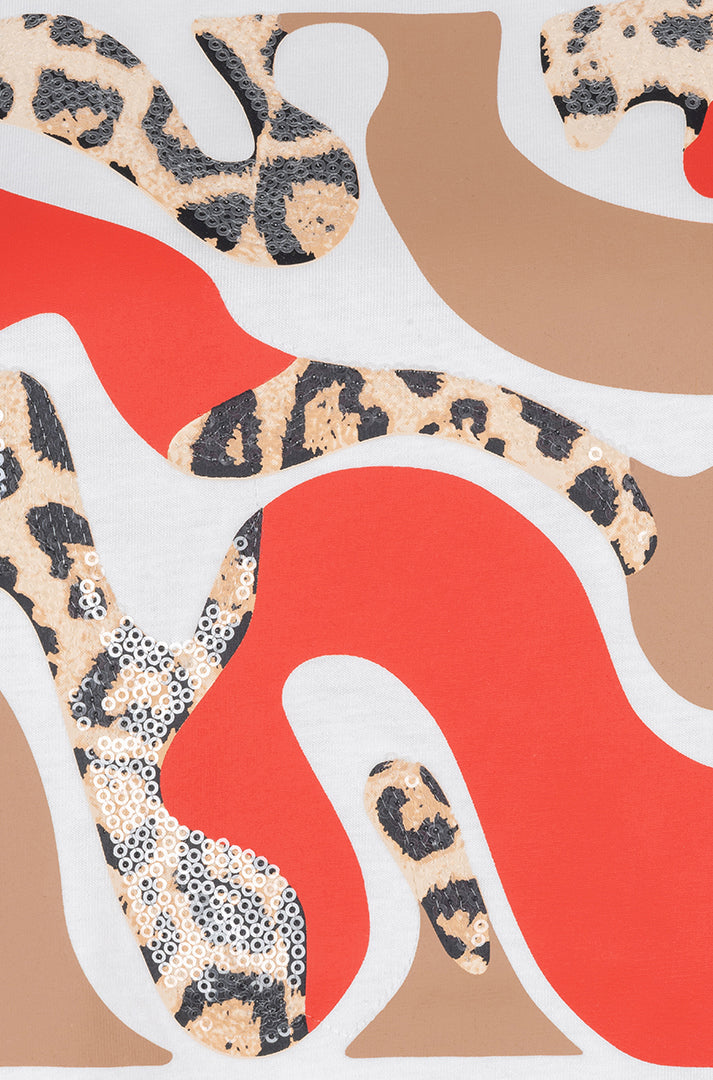 T-Shirt pour femme par Esqualo | SP2605014 Blanc Cassé Chili | Boutique Vvög, vêtements mode pour homme et femme