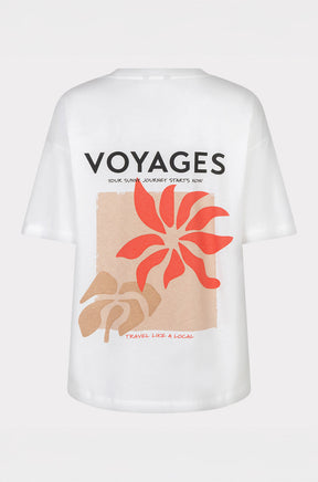 T-Shirt pour femme par Esqualo | SP2605015 Blanc Cassé Chili | Boutique Vvög, vêtements mode pour homme et femme