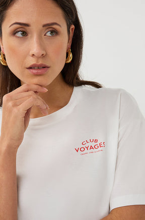 T-Shirt pour femme par Esqualo | SP2605015 Blanc Cassé Chili | Boutique Vvög, vêtements mode pour homme et femme