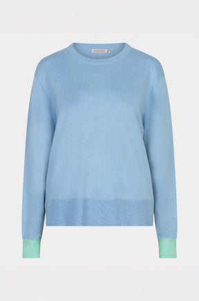 T-Shirt pour femme par Esqualo | SP2607009 Bleu Pacifique | Boutique Vvög, vêtements mode pour homme et femme