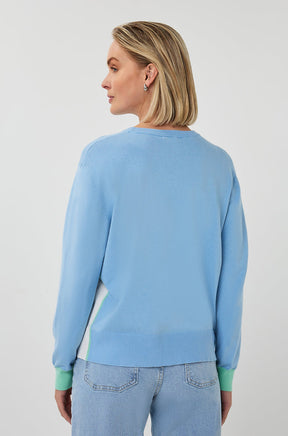 T-Shirt pour femme par Esqualo | SP2607009 Bleu Pacifique | Boutique Vvög, vêtements mode pour homme et femme