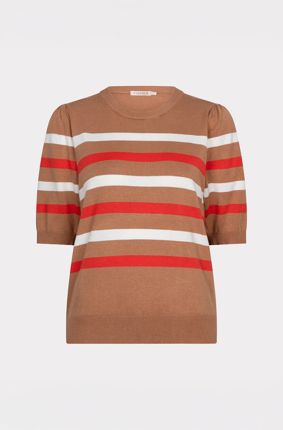 T-Shirt pour femme par Esqualo | SP2607010 Cappuccino | Boutique Vvög, vêtements mode pour homme et femme