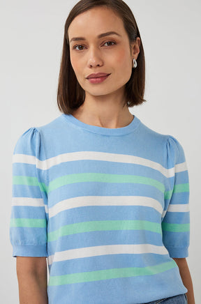 T-Shirt pour femme par Esqualo | SP2607010 Bleu Pacifique | Boutique Vvög, vêtements mode pour homme et femme