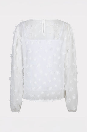 Blouse transparante pour femme par Esqualo | SP2614009 Blanc Cassé | Boutique Vvög, vêtements mode pour homme et femme