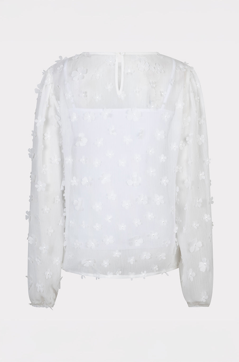 Blouse transparante pour femme par Esqualo | SP2614009 Blanc Cassé | Boutique Vvög, vêtements mode pour homme et femme