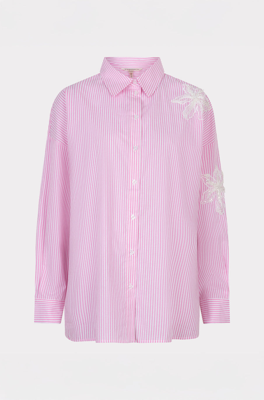 Blouse pour femme par Esqualo | SP2614028 Rose Blanc | Boutique Vvög, vêtements mode pour homme et femme