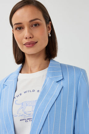 Veston pour femme par Esqualo | SP2617005 Bleu Pacifique | Boutique Vvög, vêtements mode pour homme et femme
