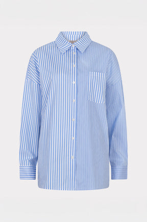 Blouse pour femme par Esqualo | SP2628003 Bleu Blanc | Boutique Vvög, vêtements mode pour homme et femme