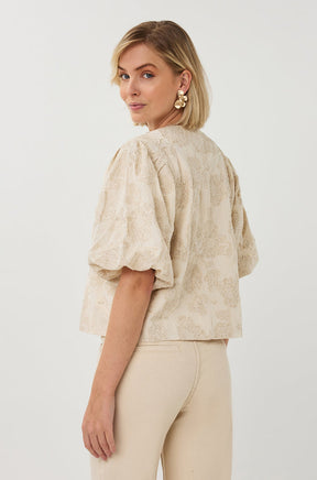 Blouse boutonnée pour femme par Esqualo | SP2628005 Écru | Boutique Vvög, vêtements mode pour homme et femme