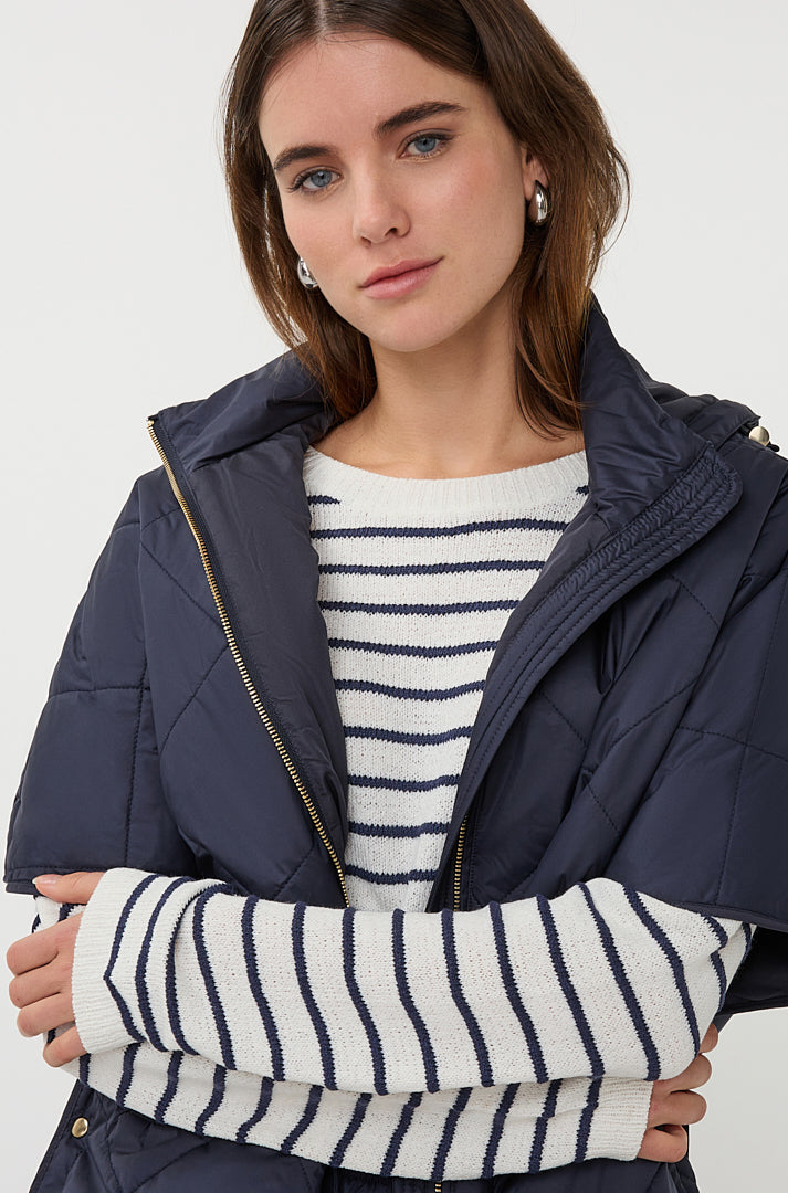 Coupe-vent sans manche pour femme par Esqualo | SP2637009 Marine | Boutique Vvög, vêtements mode pour homme et femme