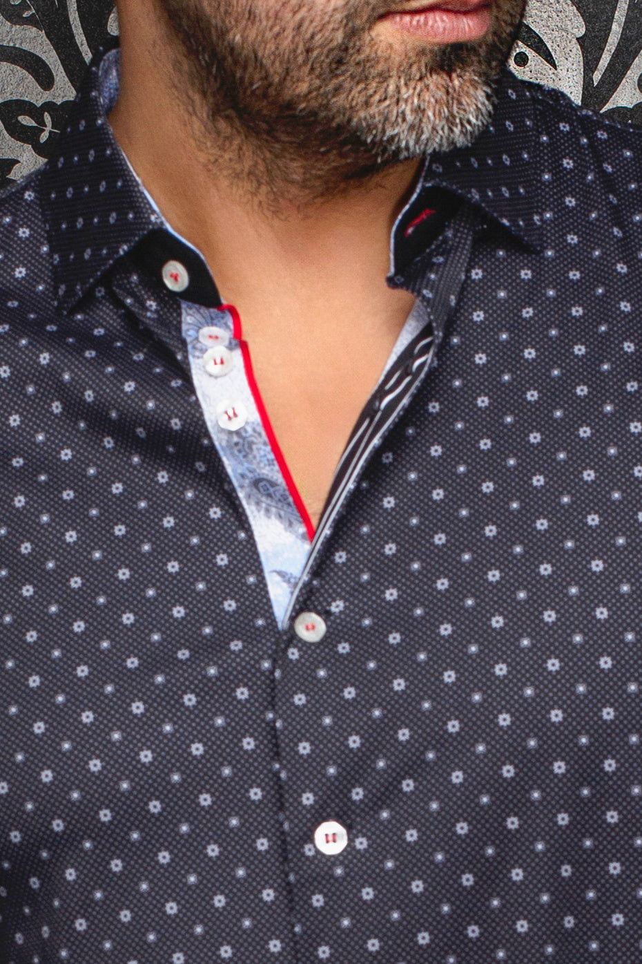 Chemise manches longues en Knit pour homme par Au Noir | STARSCREAM Noir | Boutique Vvög, inventaire complet de la marque Au Noir