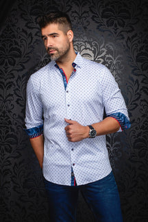 Chemise manches longues en Knit pour homme par Au Noir | STARSCREAM Blanc | Boutique Vvög, inventaire complet de la marque Au Noir