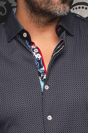 Chemise manches longues en Knit pour homme par Au Noir | SUNDANCE Noir Gris | Boutique Vvög, inventaire complet de la marque Au Noir
