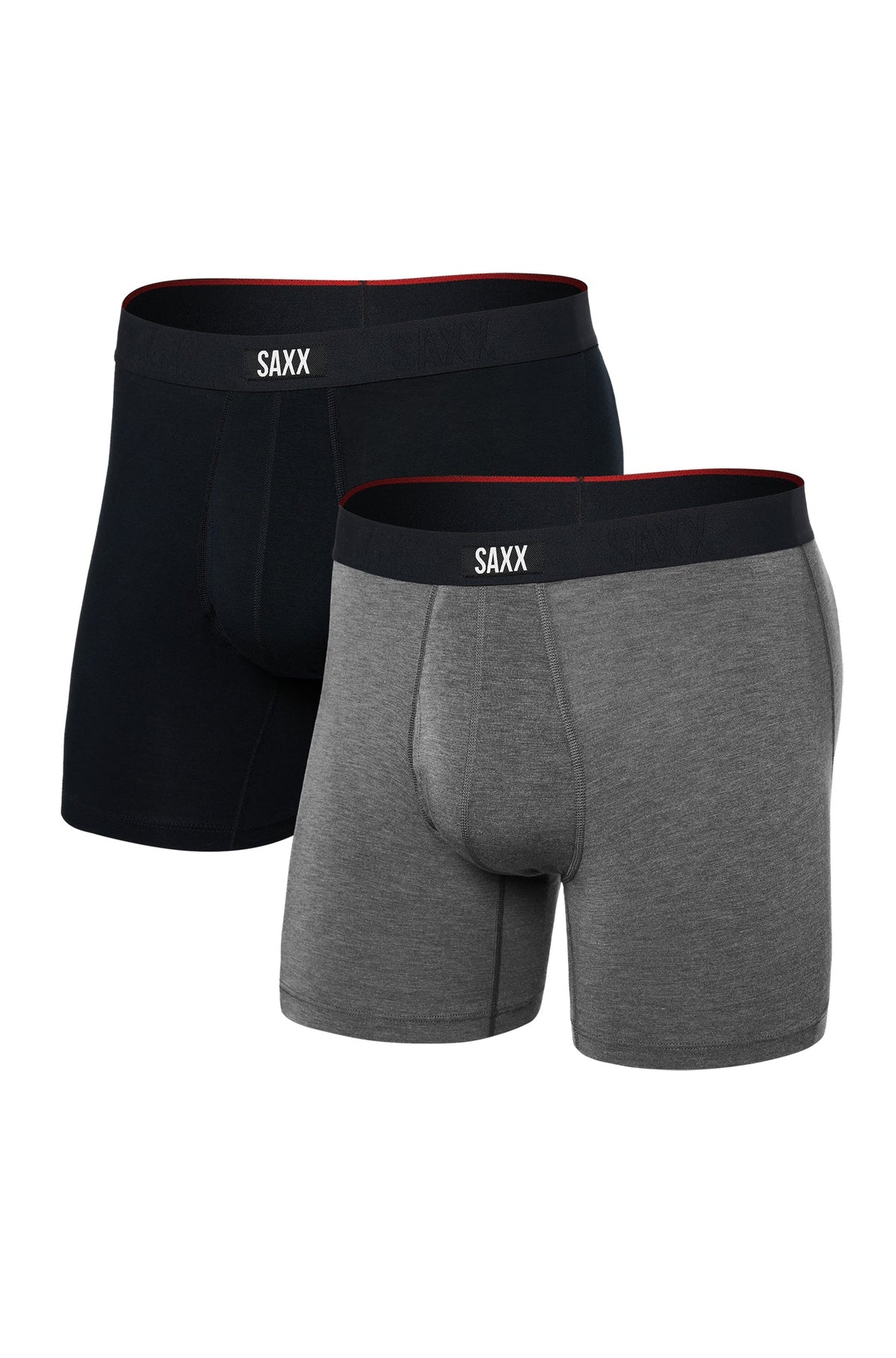 Paquet de 2 boxers pour homme par Saxx | SXPP2VX Noir Gris Foncé Chiné | Boutique Vvög, vêtements mode pour homme et femme