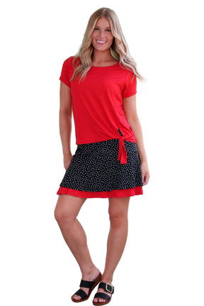 T-Shirt pour femme par Rien ne se perd, tout se crée | Tropical Rouge | Boutique Vvög, vêtements mode pour homme et femme