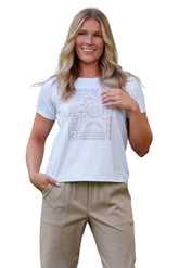 T-Shirt pour femme par Rien ne se perd, tout se crée | Tiki Aztèque | Boutique Vvög, vêtements mode pour homme et femme