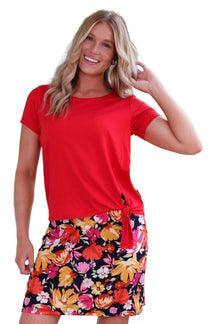 T-Shirt pour femme par Rien ne se perd, tout se crée | Tropical Rouge | Boutique Vvög, vêtements mode pour homme et femme
