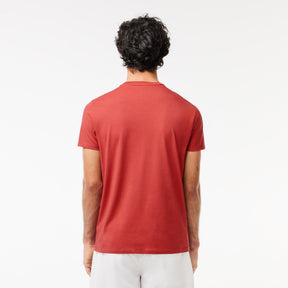 T-Shirt pour homme par Lacoste | TH6709 52 Rouge/ZV9-SIERRA RED | Boutique Vvög, vêtements mode pour homme et femme