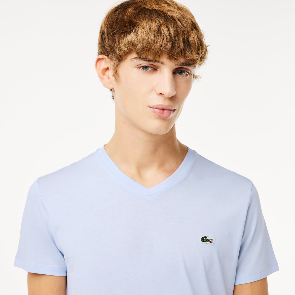 T-Shirt pour homme par Lacoste | TH6710 52 bleu clair/J2G | Boutique Vvög, vêtements mode pour homme et femme